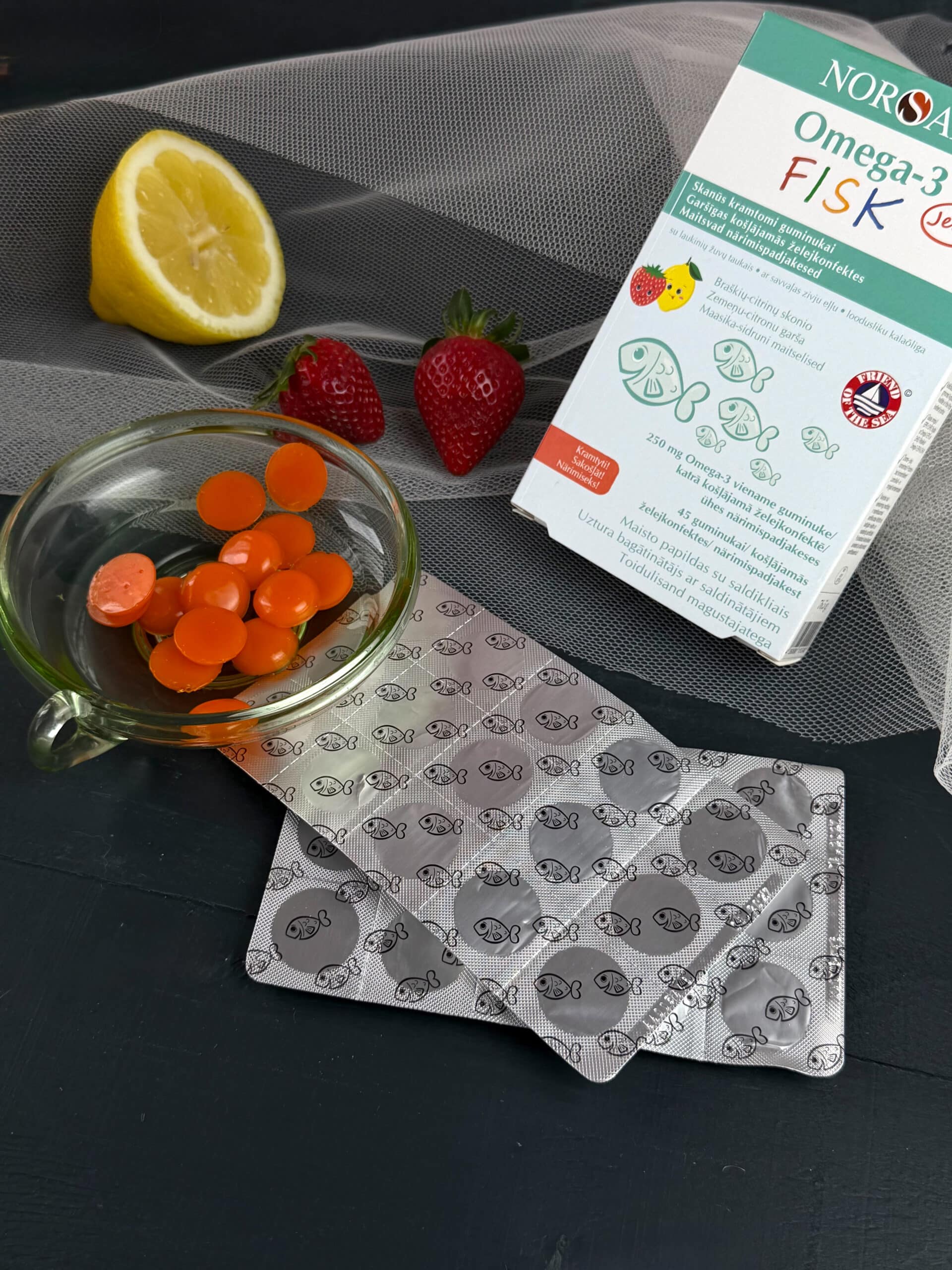 Omega-3 FISK Jelly, želatiinist närimispadjakesed 45 või 120 tk. — Capsules view 6