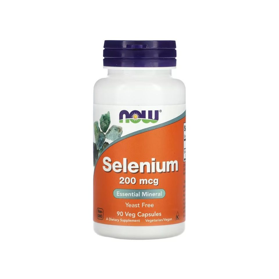NOW Selenium 200mcg 90 veg. caps. — Capsules view 1