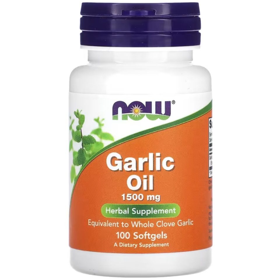 NOW Garlic Oil 1500mg 100 softgels — Softgels view 1
