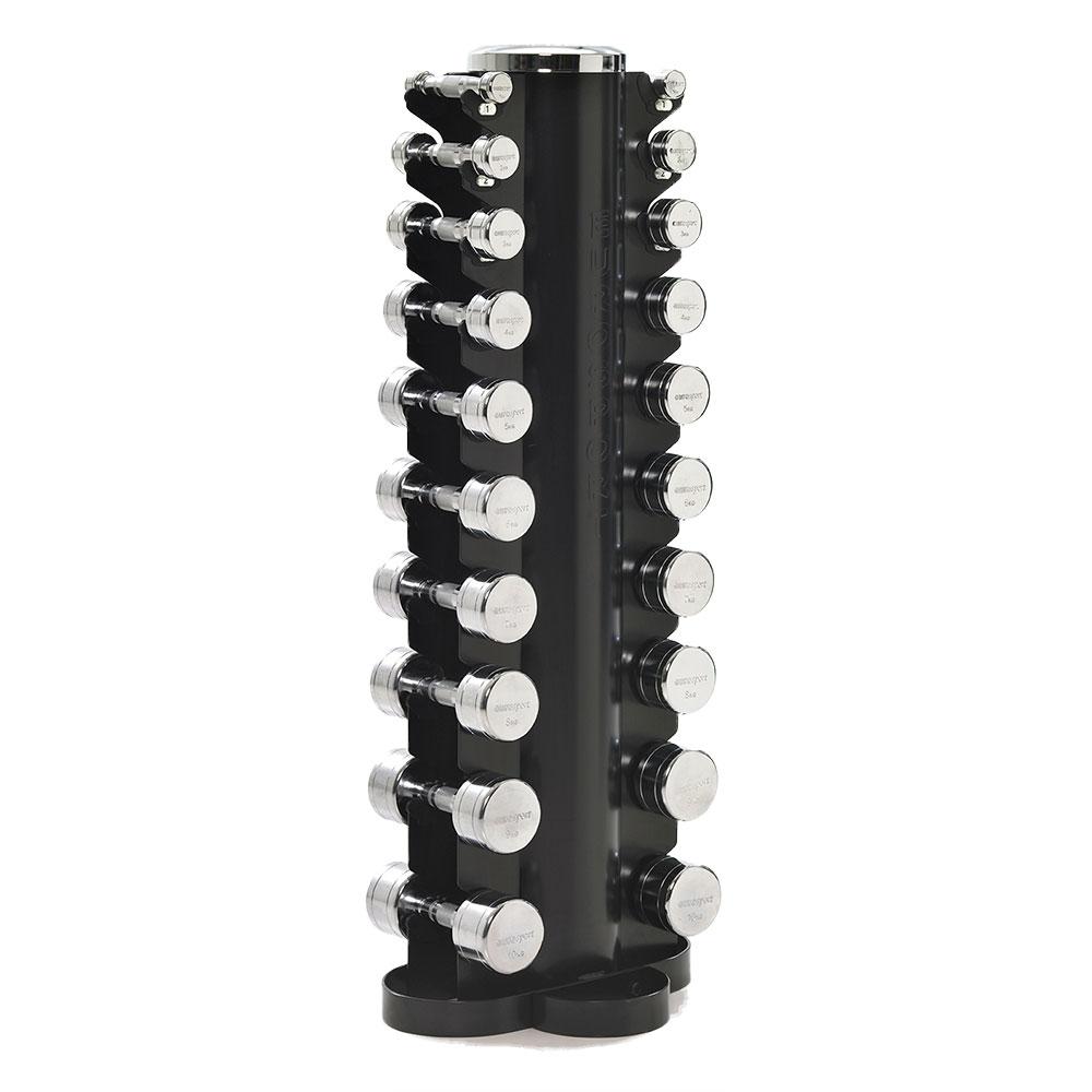 Wrange hantlitorn 1-10kg raskustele, must - product image