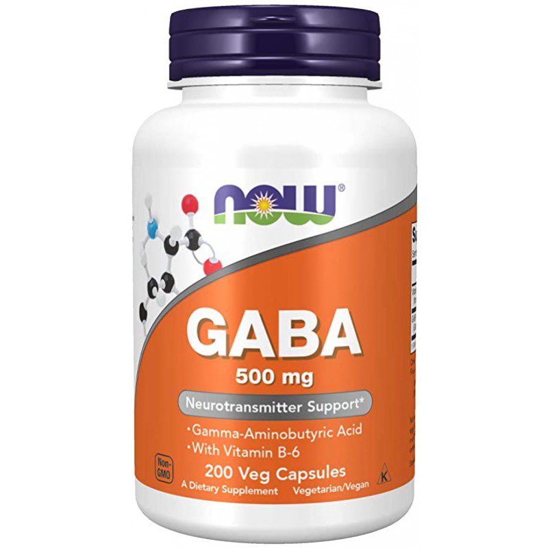 NOW GABA 500mg 200 taimset kapslit — Capsules - image 1 of 3