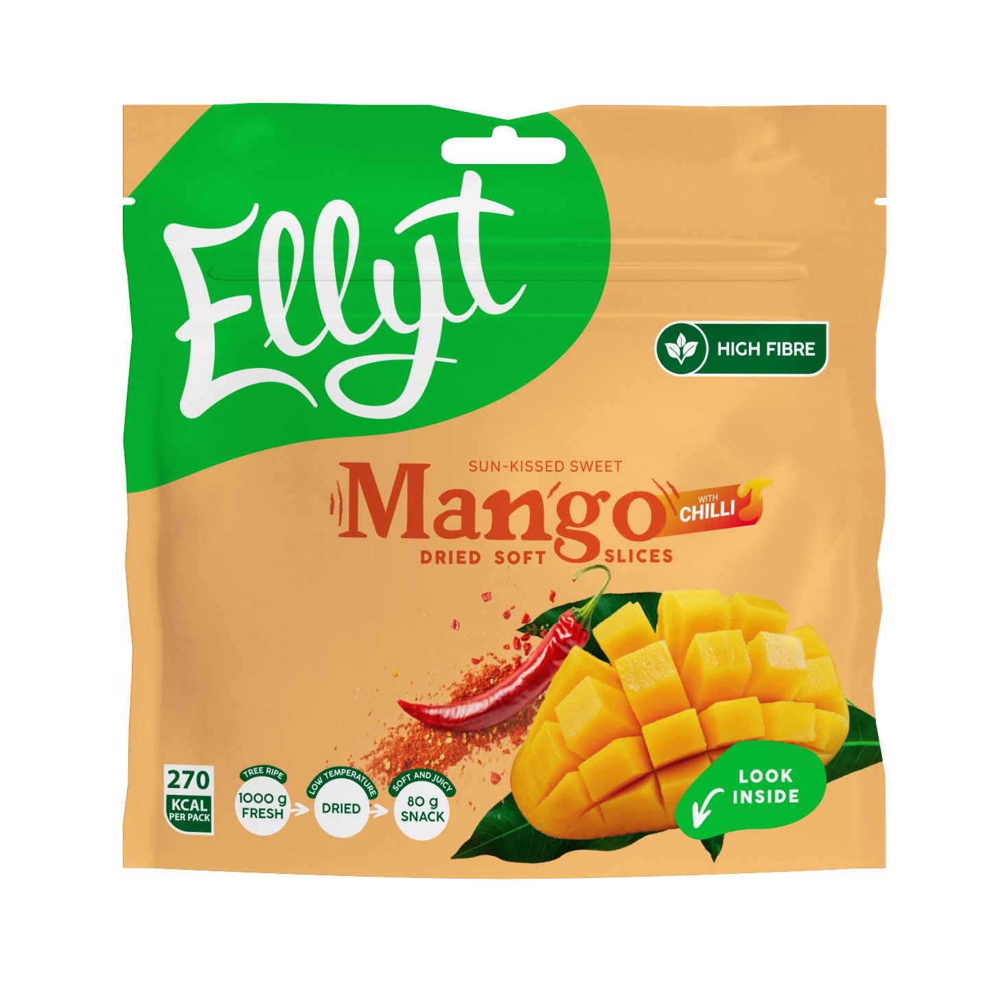 Vürtsikas pehme kuivatatud mango chilliga 80 g