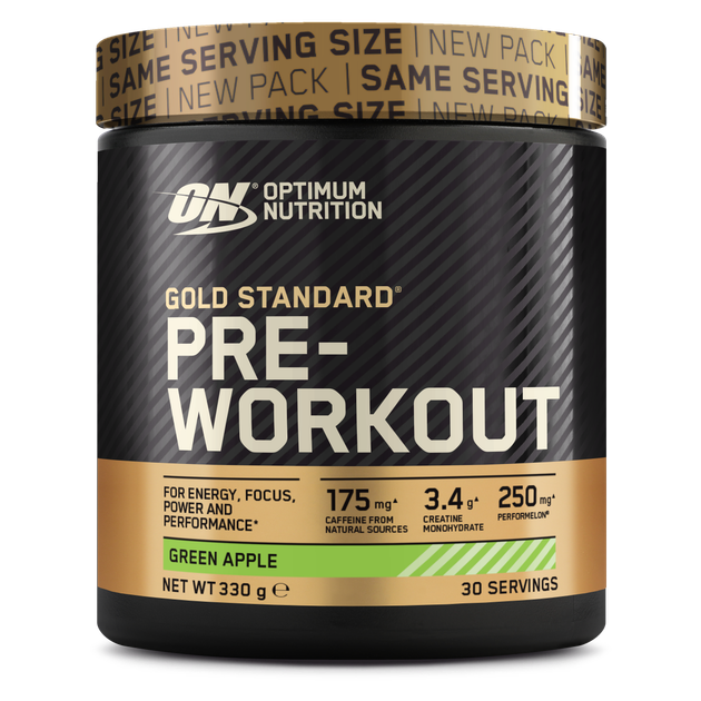 ON Gold Standard Pre Workout 30serv Roheline õun — Green Apple — Powder - image 1 of 2