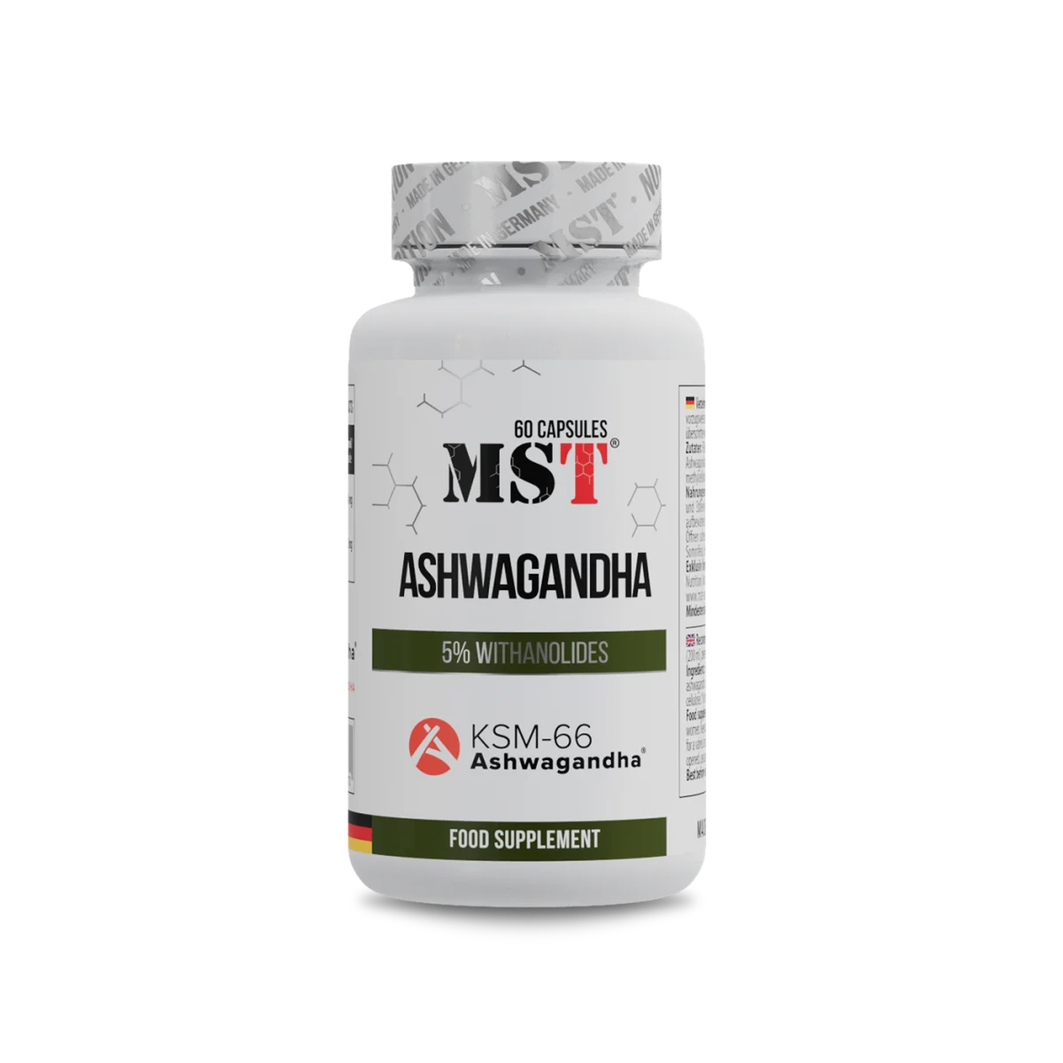 MST Ashwagandha KSM66 60caps — Capsules - image 1 of 5