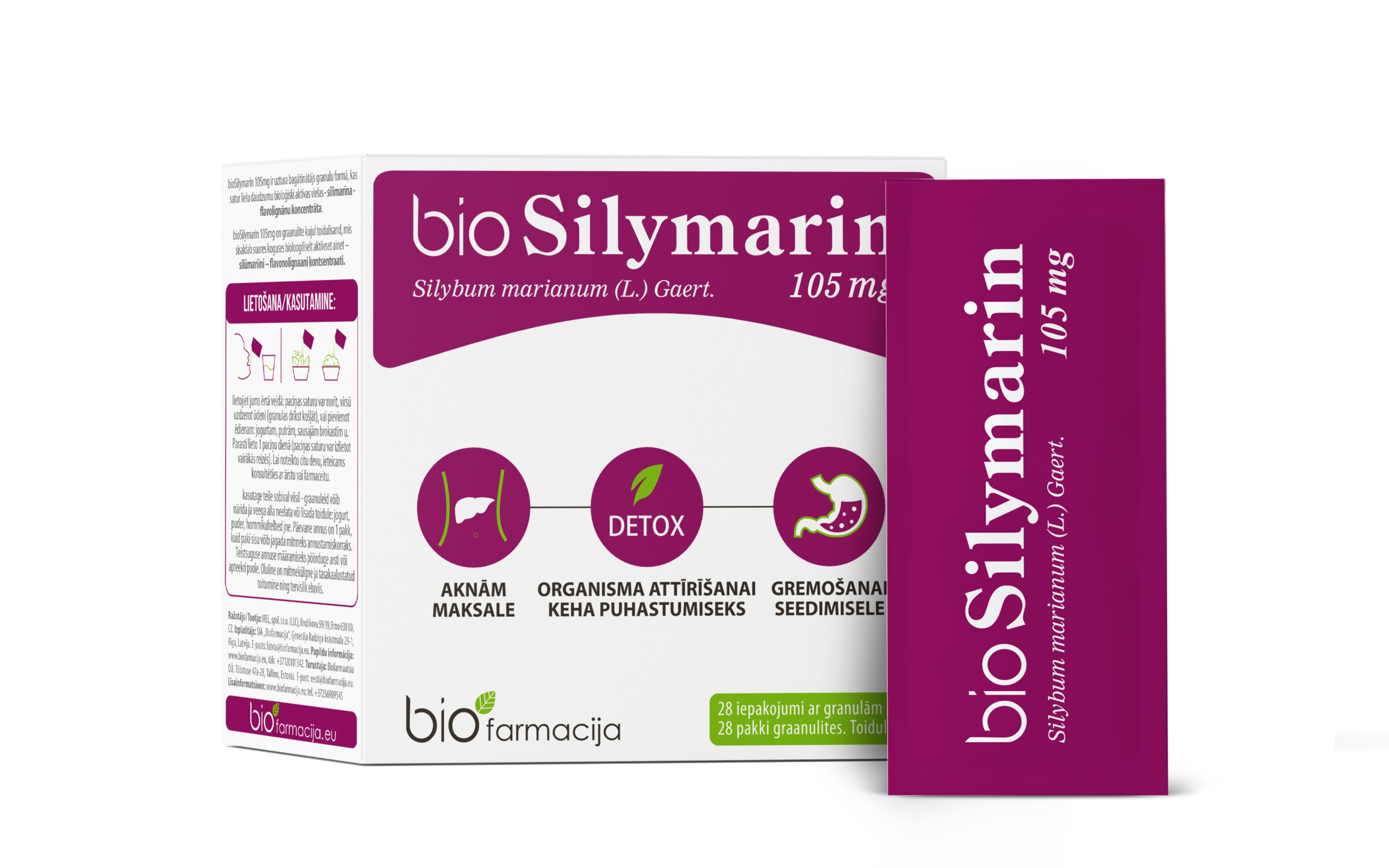 bioSilymarin orgaaniline maarjaohaka ekstrakt maksale, 28 pakki — Powder - product image