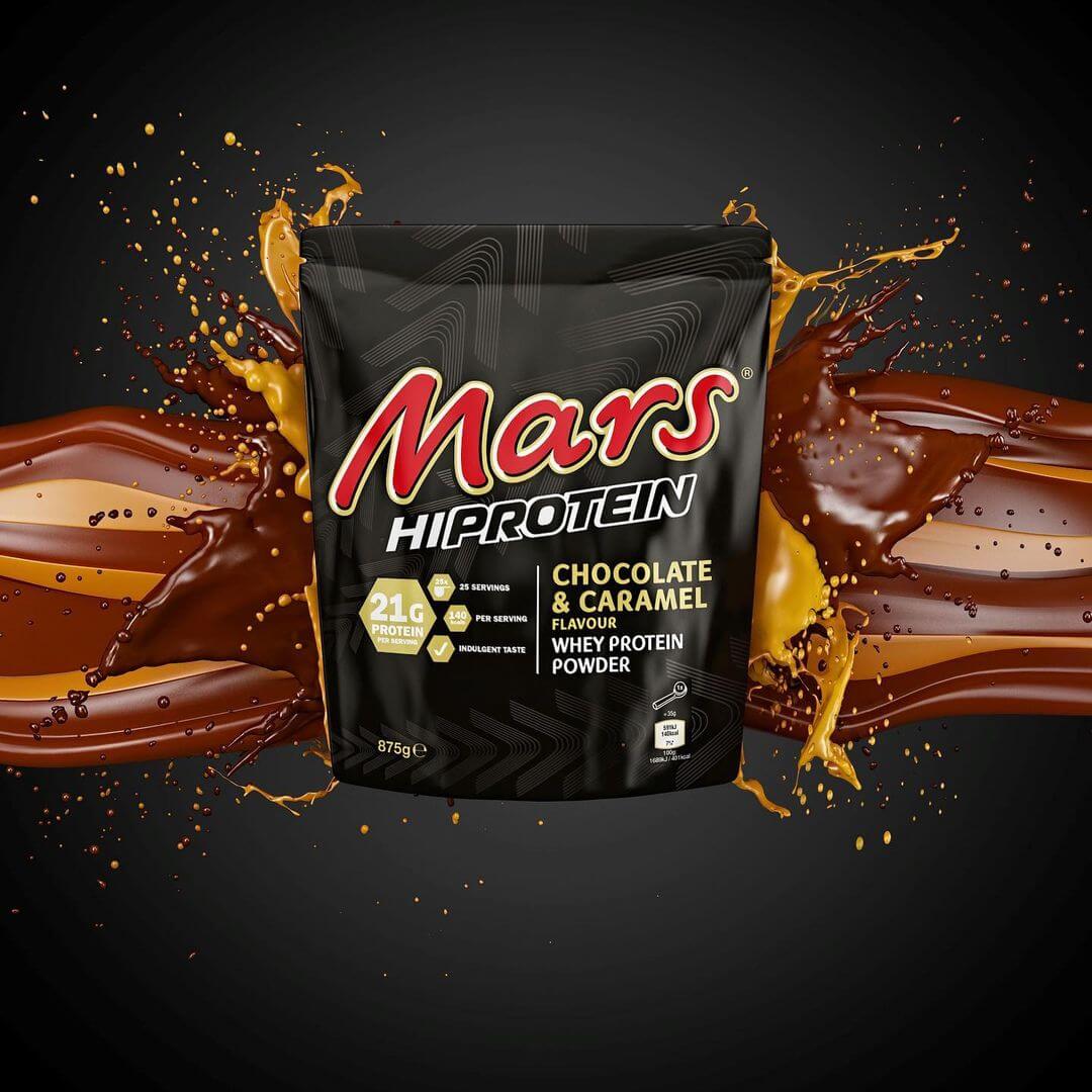 Mars Hi Protein - Chocolate Caramel Flavor Protein Powder 455g — Chocolate — Powder view 2