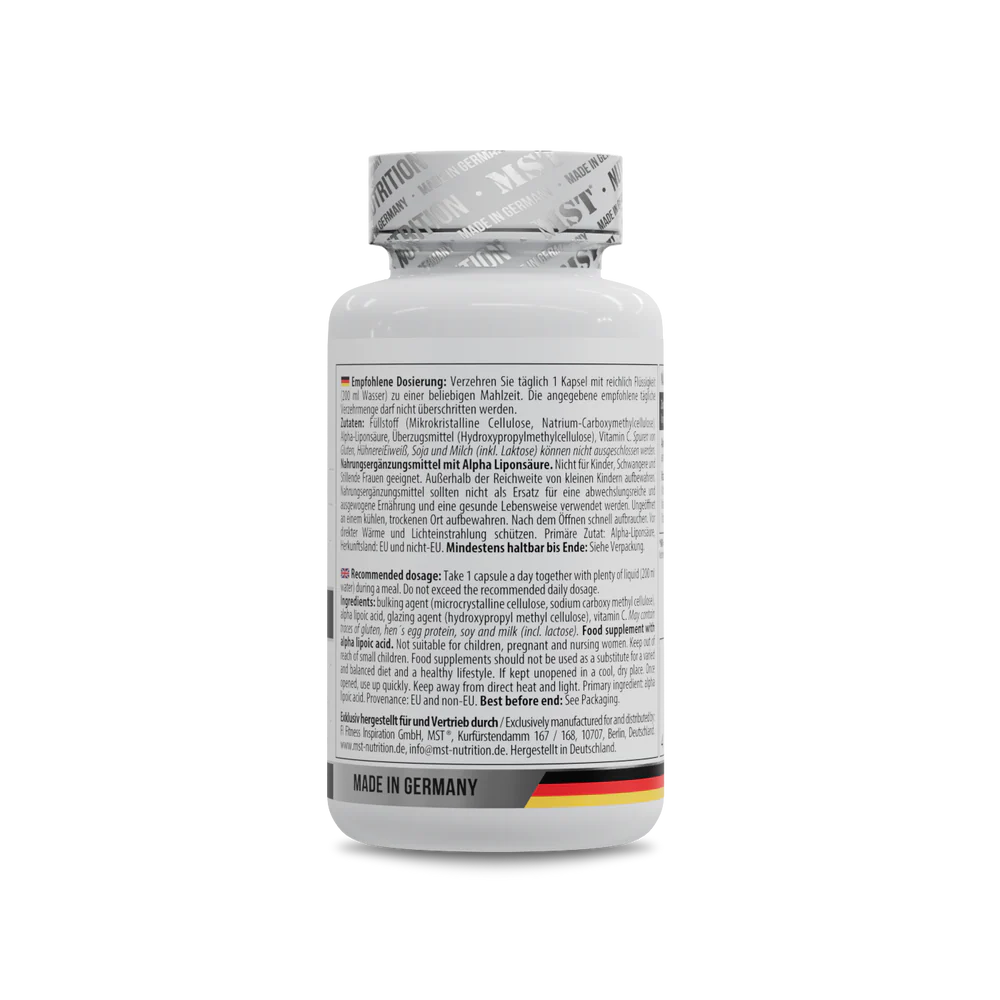 MST Alpha Lipoic Acid 200mg + vitamin C 60caps — Capsules view 3