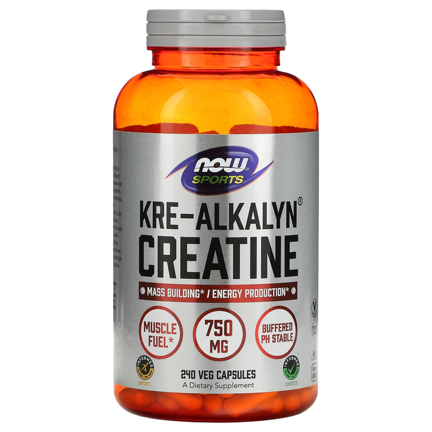 NOW Kre-Alkalyn (R) Creatine 750mg 240caps — Capsules - image 1 of 2