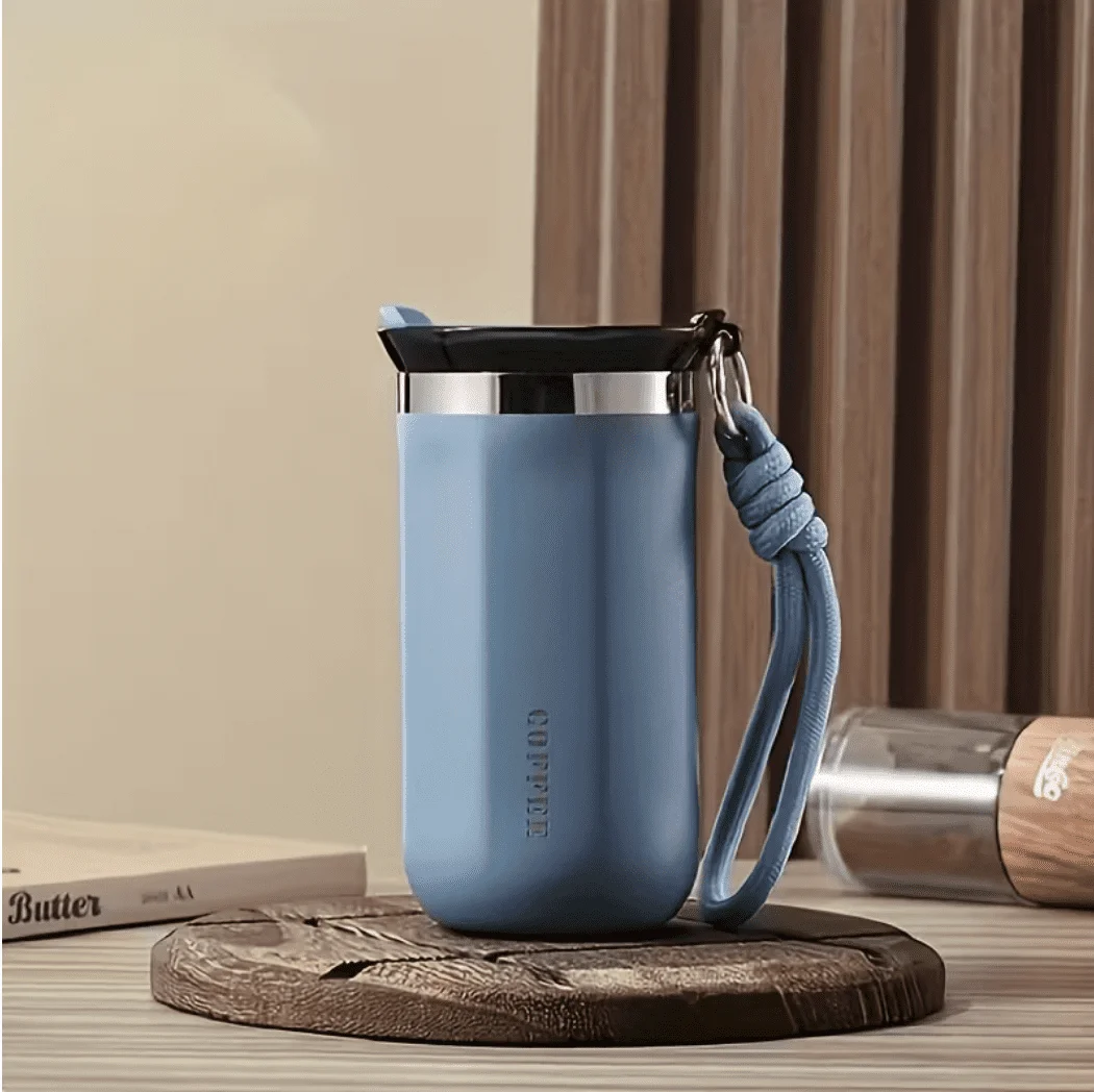Roostevabast terasest termostass kohvi jaoks rihmaga 350ml sinine — Coffee — Accessory - image 1 of 6