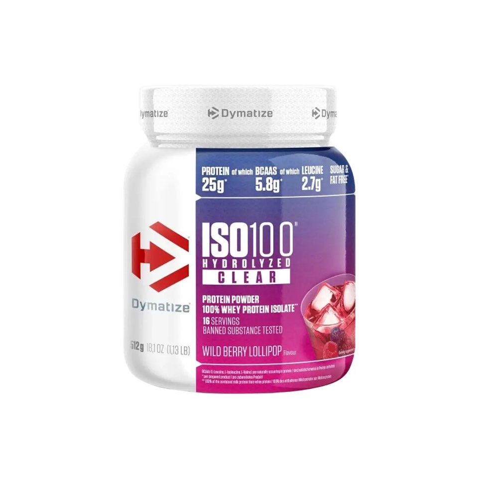 Dymatize ISO 100 Hydrolyzed clear whey protein 512g Metsmarja — Powder view 1