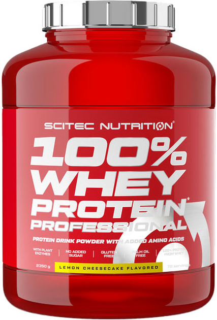Scitec 100% Whey Protein Professional - Sidruni juustukook — Lemon — Powder view 1