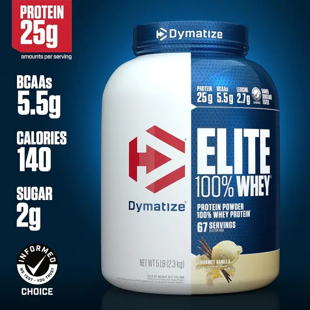 Dymatize Elite Whey 2.170kg Vaniljegurmee — Vanilla — Powder view 2