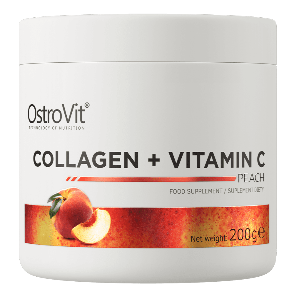 OstroVit Collagen + Vitamin C 200g Virsik — Peach — Powder view 1
