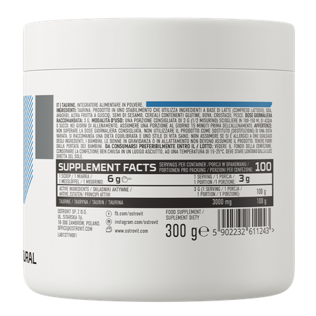 OstroVit Taurine 300g — Bez Garsas — Powder view 3