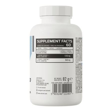 OstroVit L-Carnitine 1250 60caps — Capsules view 3