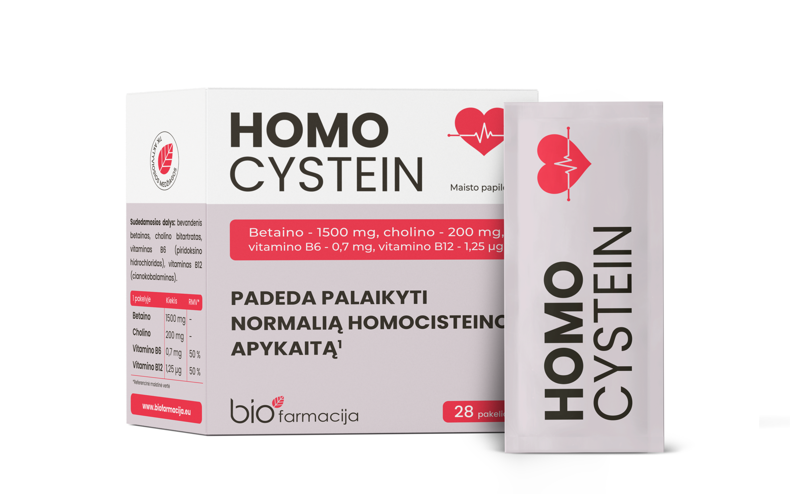 UUS! Homocystein, 28 pakki — Powder - product image