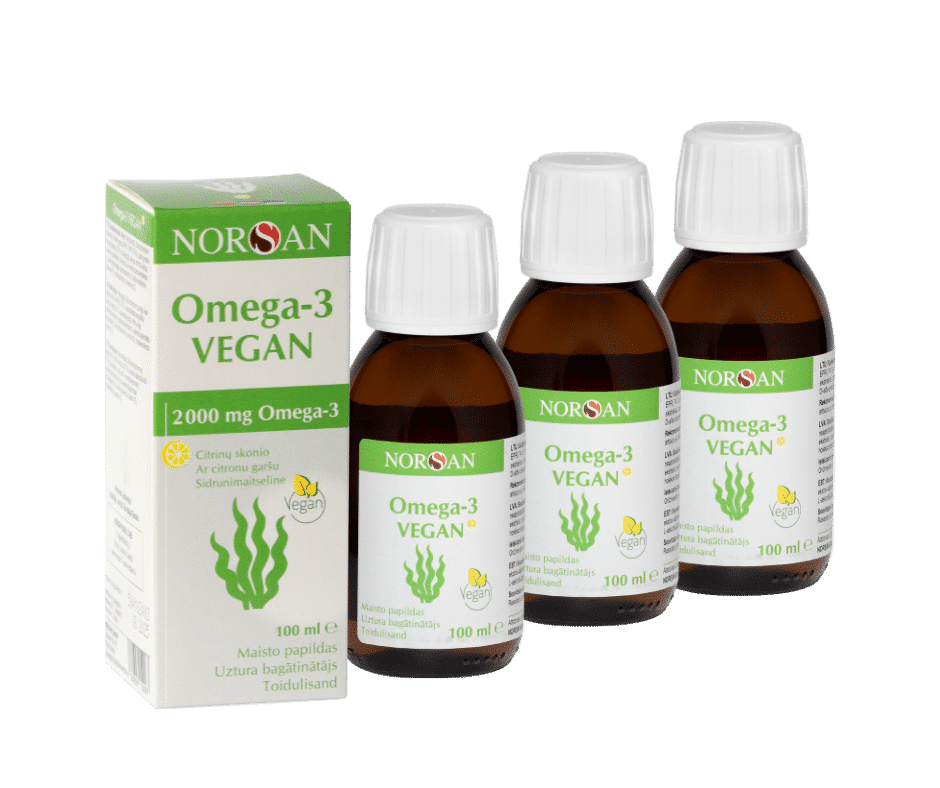 Omega-3 Vegan, õli, 3×100 ml