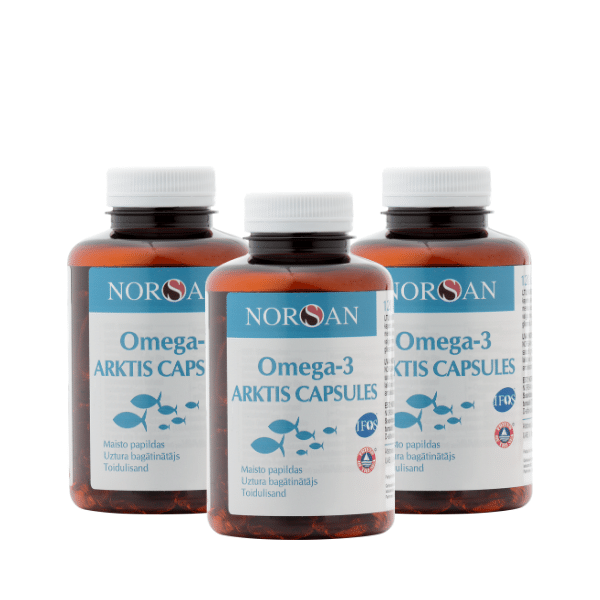 Omega-3 Arktis, kapslid, 3×120 tk.