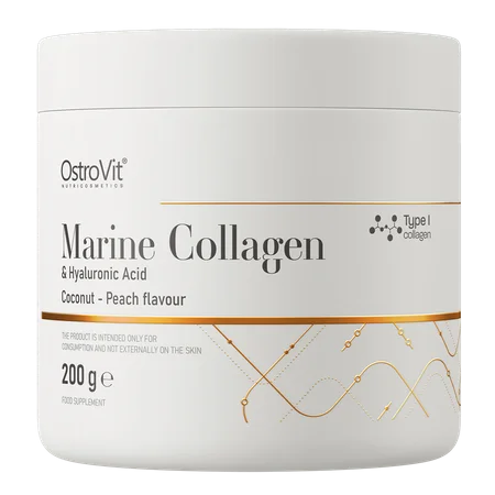 Marine Collagen + Hyaluronic Acid 200 g coconut and peach Kookos-virsik — Peach — Powder view 1