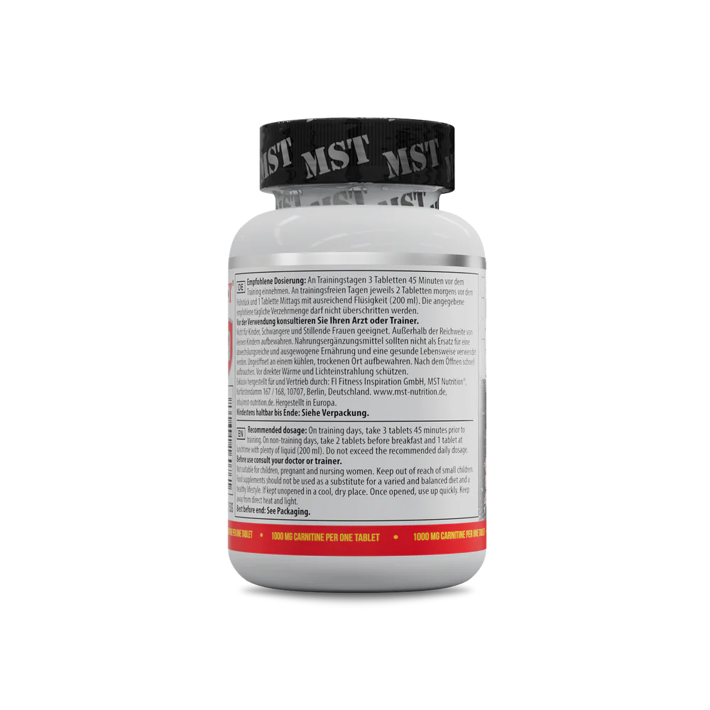 MST L-Carnitine 1000mg 90tabs — Tabs view 3