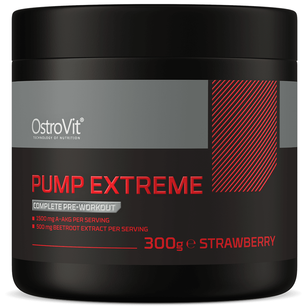 OstroVit Pump extreme 300g Maasikas — Strawberry — Powder view 1