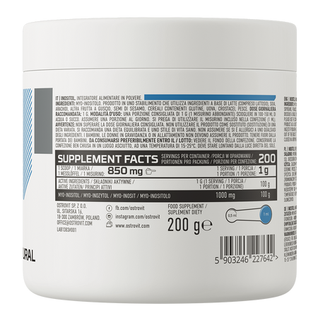 OstroVit Inositol 200g Naturaalne — Unflavored — Powder view 3