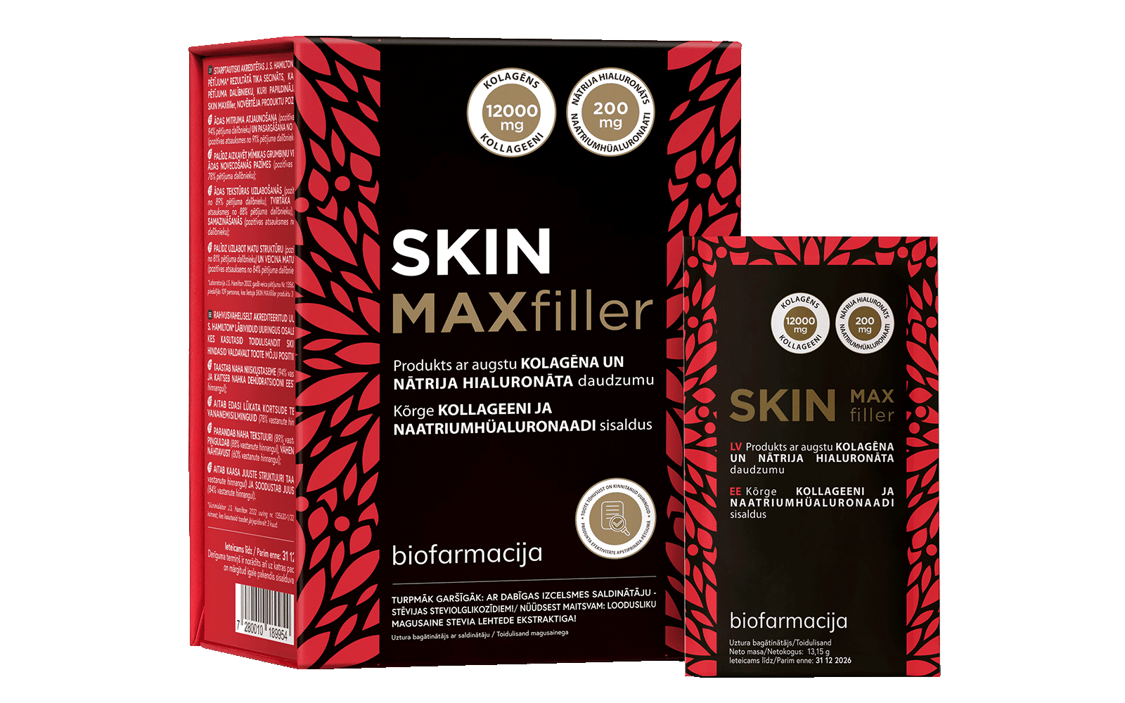 Skin Maxfiller suur kogus kollageeni seespidise ilu jaoks, 28 pakki — Powder - product image