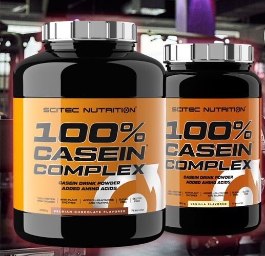 Scitec 100% Casein Complex 920g Belgia šokolaad — Chocolate — Powder view 2