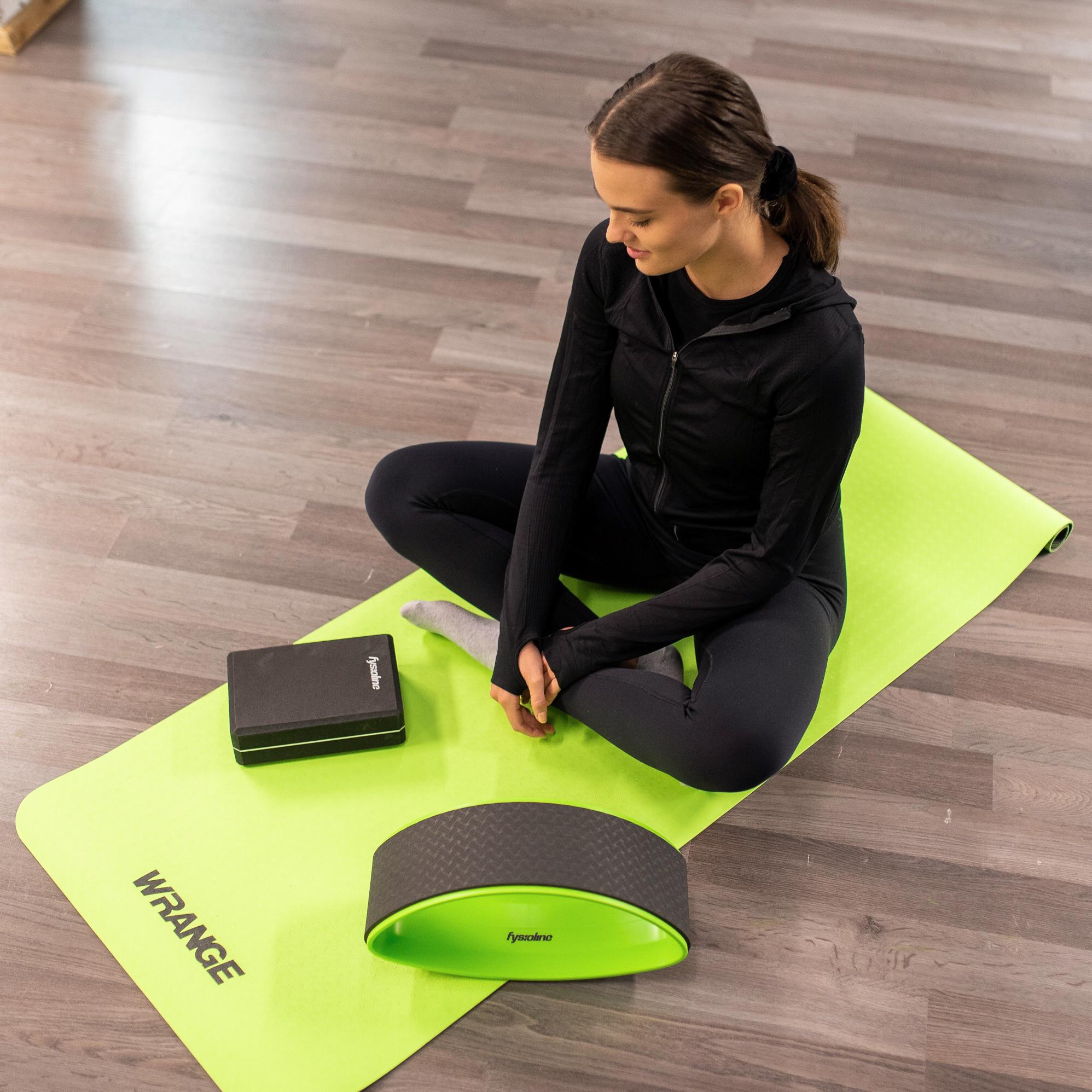 Fysioline Tpe Joogamatt must/lime roheline — Lime view 2