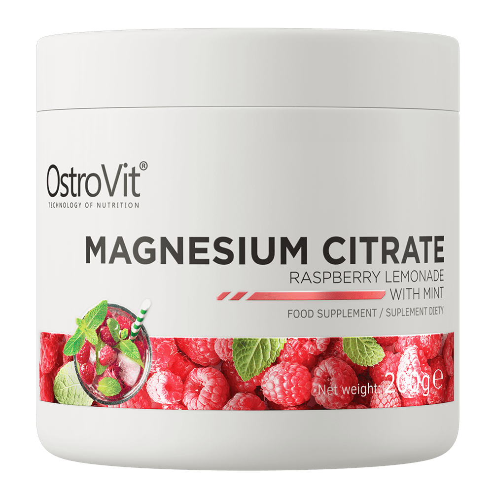 OstroVit Magnesium Citrate 200g Vaarika limonaad mündiga — Lemon — Powder - image 1 of 3