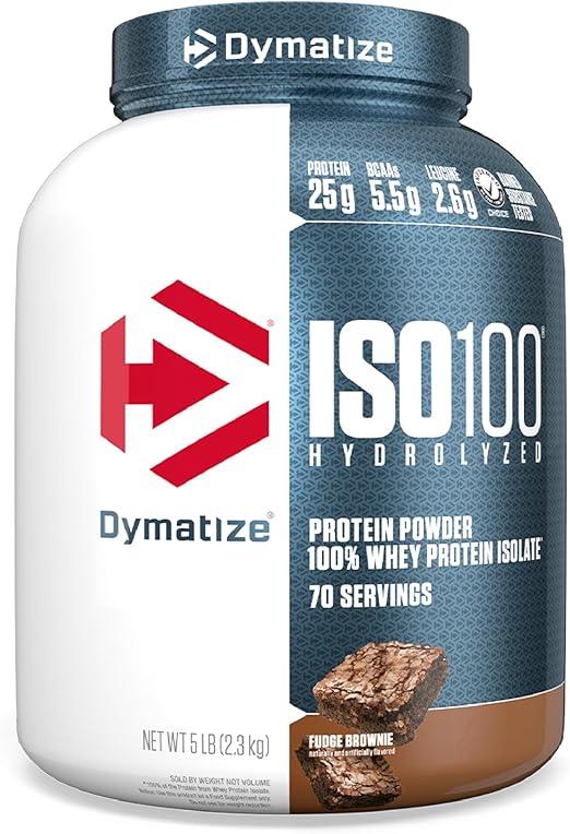 Dymatize ISO 100 2.2kg Fudge Brownie — Powder view 1