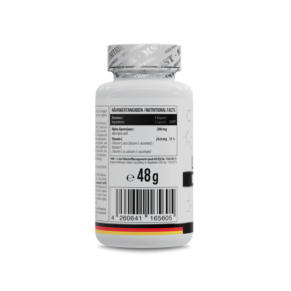 MST Alpha Lipoic Acid 200mg + vitamin C 60caps — Capsules view 2