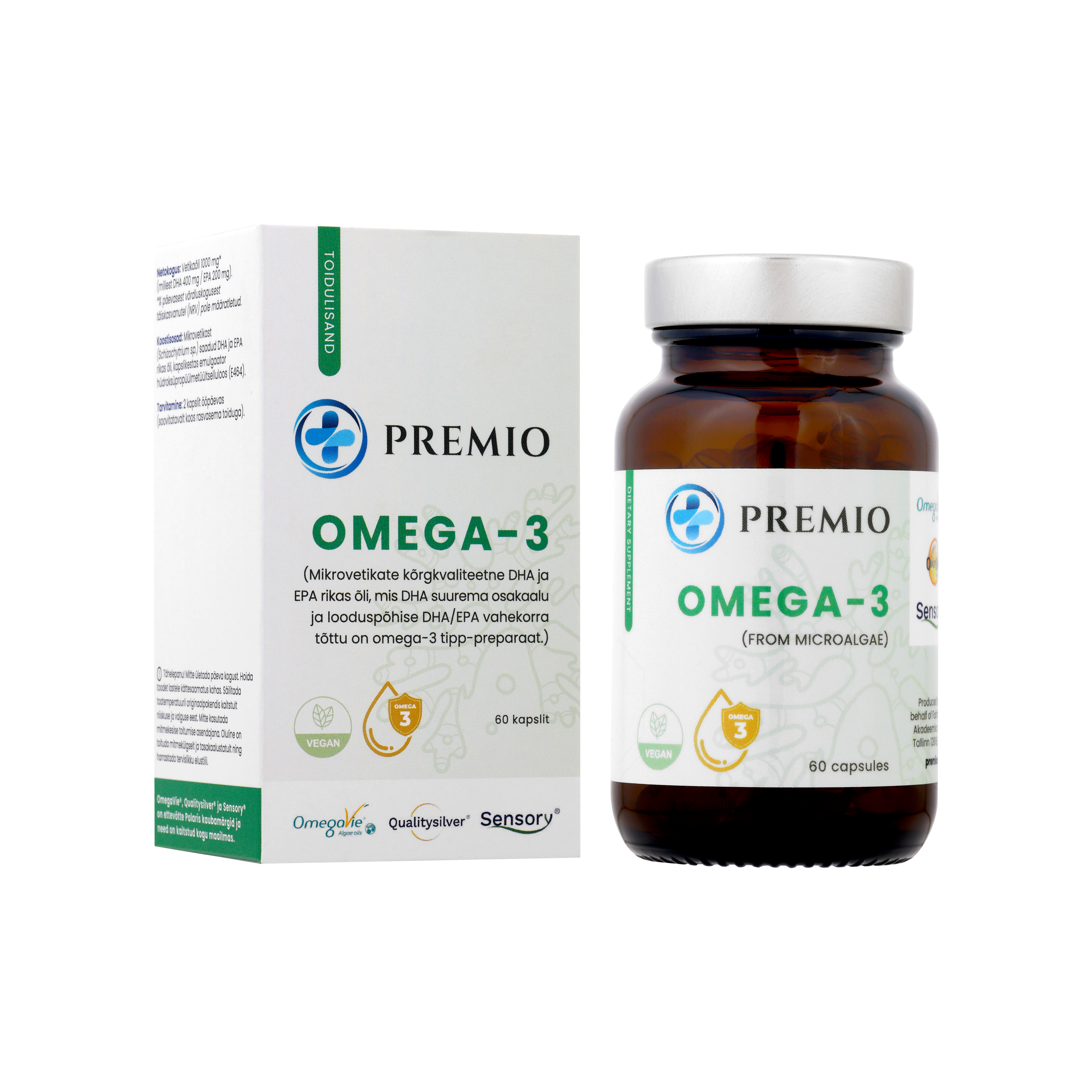 PREMIO® omega-3 (mikrovetikate OMEGA-3) — Capsules view 2