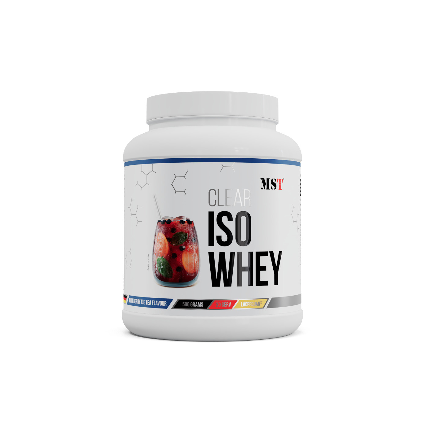 MST Clear Iso Whey Mustika jäätee 500g — Iced-Tea — Powder view 1