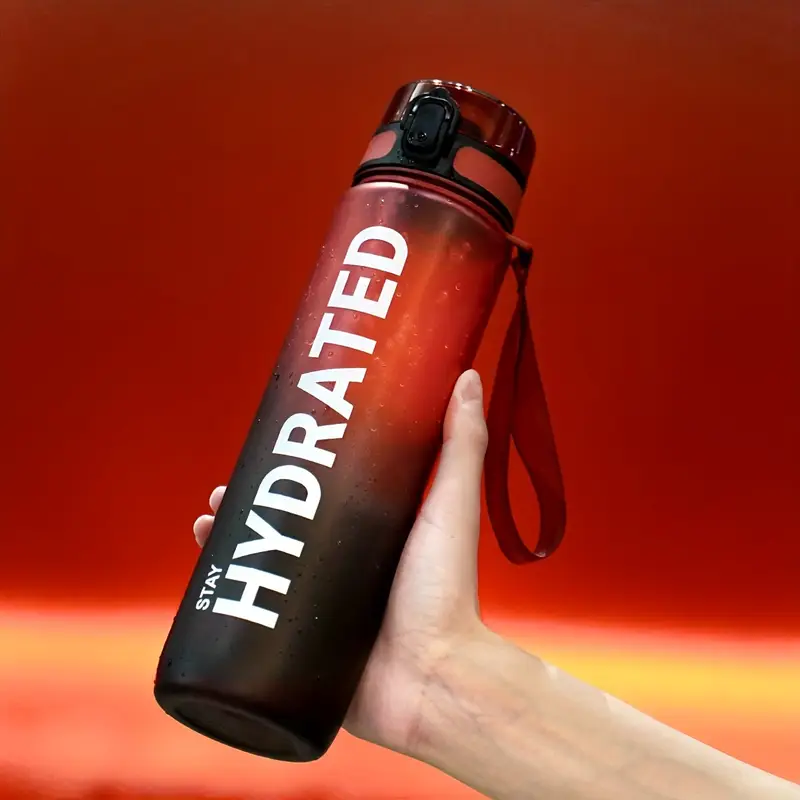 Sports Water Bottle 1000ml Red and Black (Punane ja must) TM — Accessory view 1