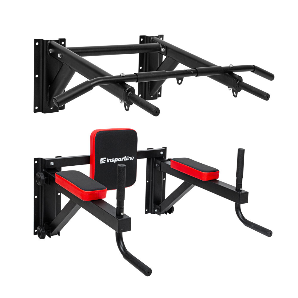 Dipiraam Wall-Mounted Pull-Up Bar & Parallel Bars inSPORTline Wallar — Apple - image 1 of 4