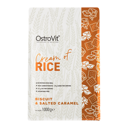 OstroVit Cream of Rice 1000g Soolatud karamelli käsnkook — Salted Caramel — Powder view 2