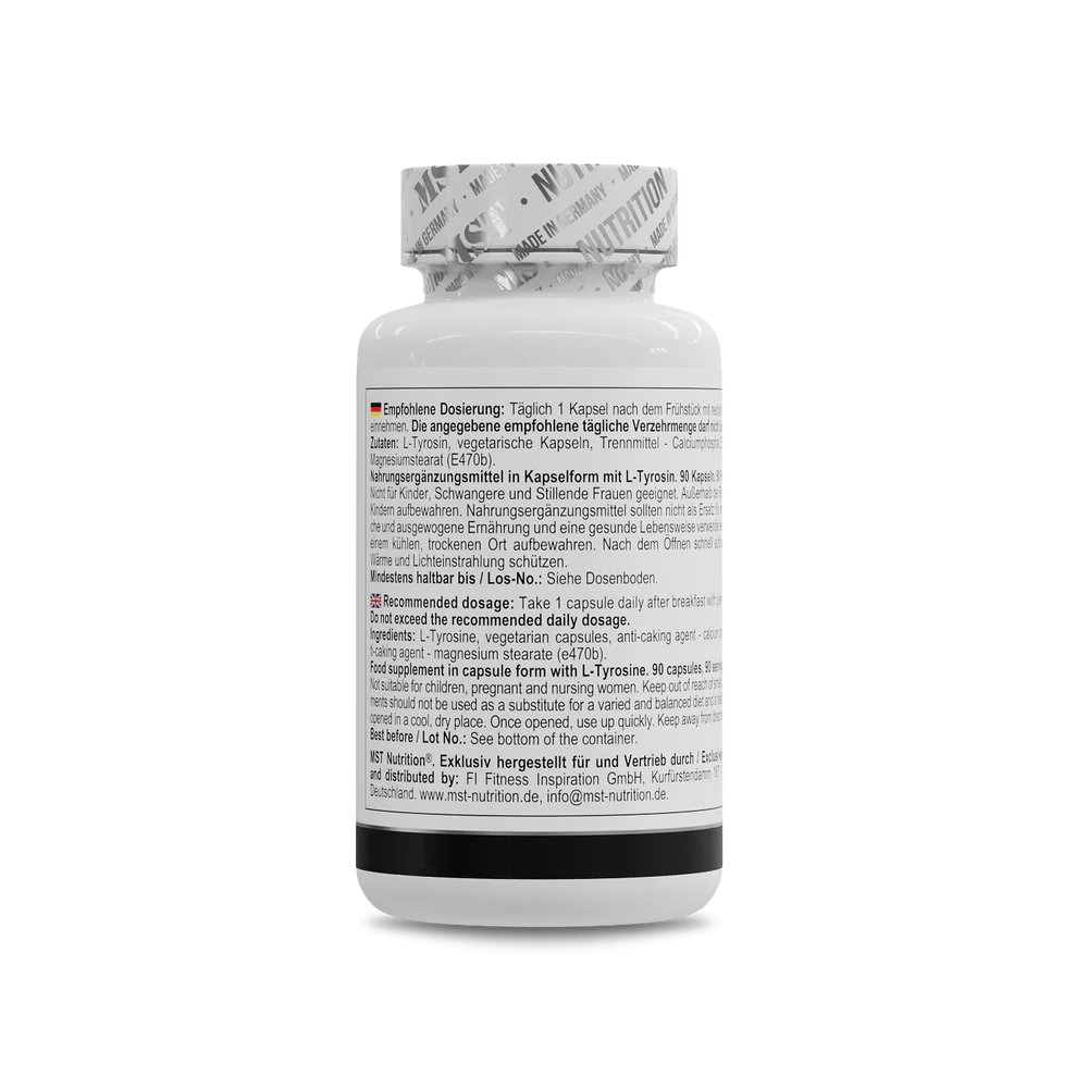 MST L-Tyrosine 500mg 90caps — Capsules view 3