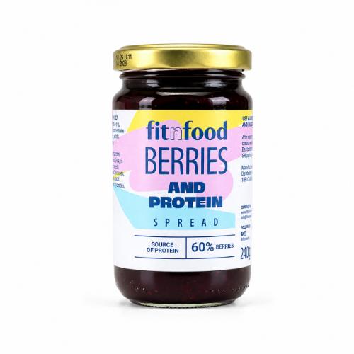 Fit n Food Berries and protein spread 240g — Powder - product image
