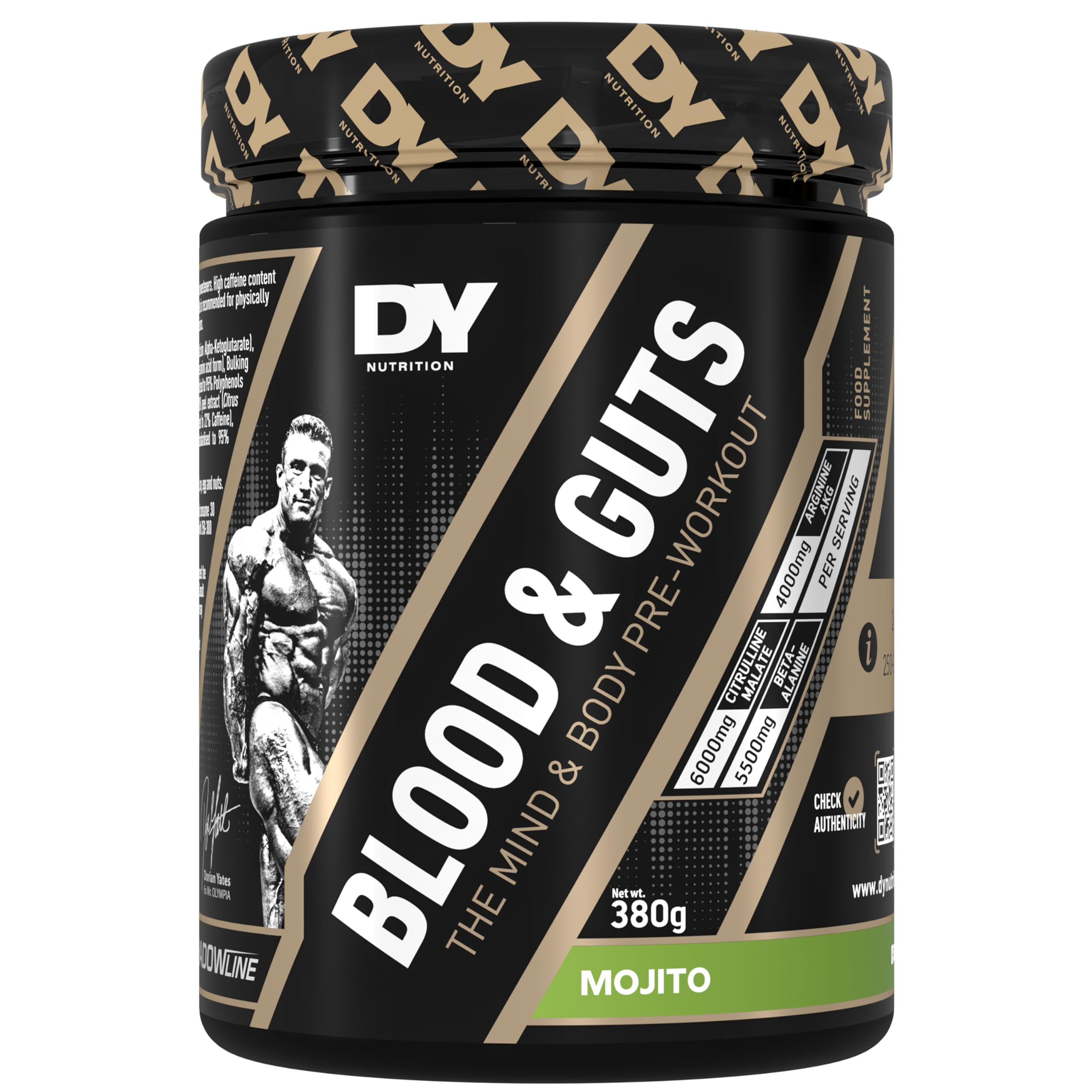 DY Blood & Guts PreWorkout 380g Mojito