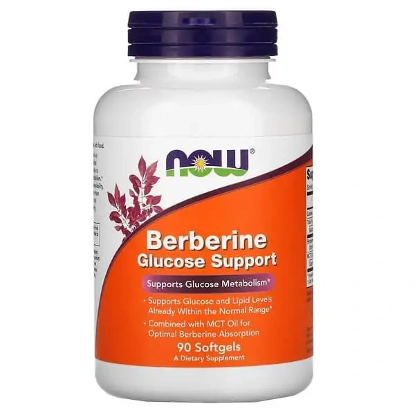 NOW Berberine Glucose support 90caps — Capsules view 1