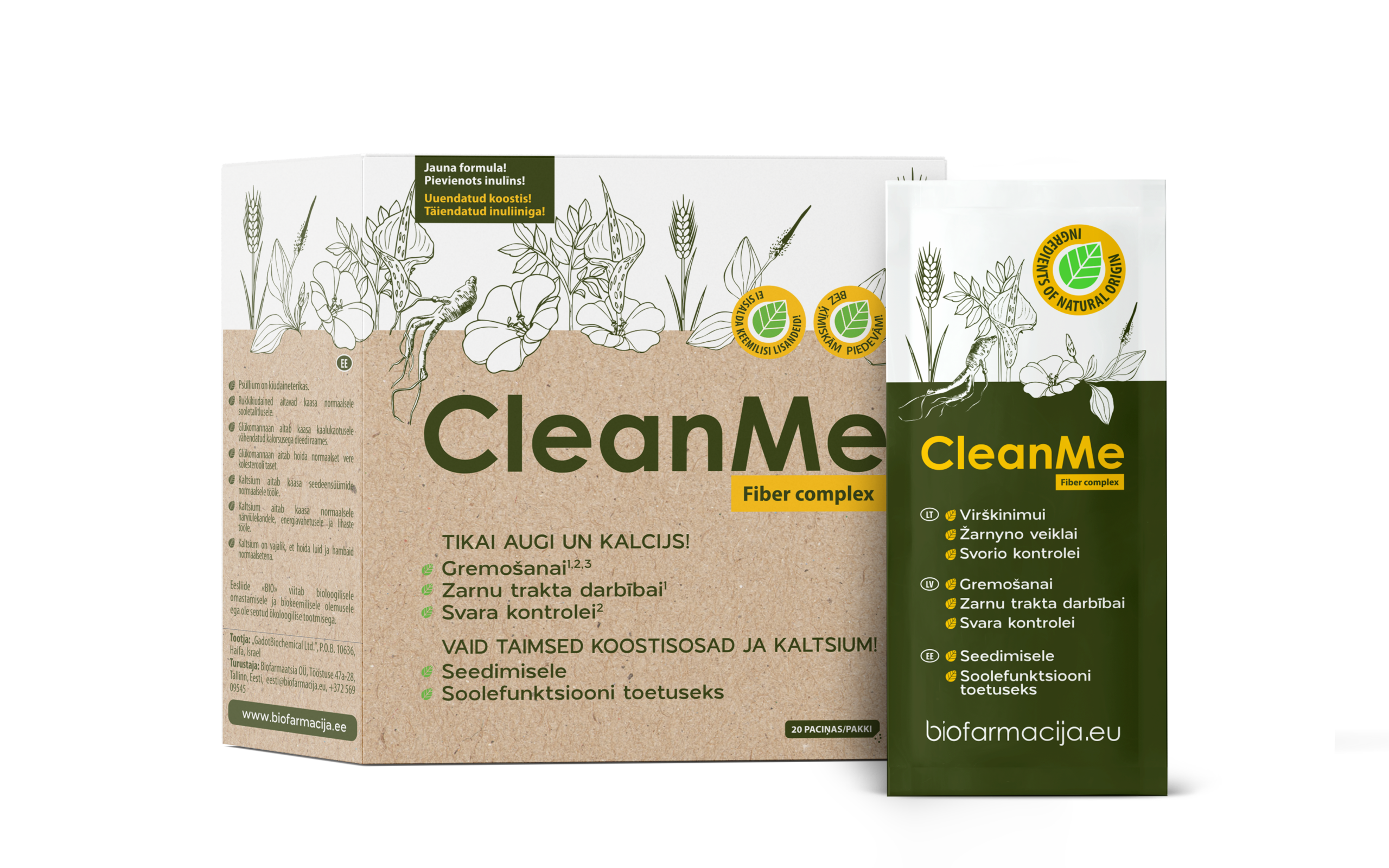 Clean Me kiudainete kompleks, 20 pakki