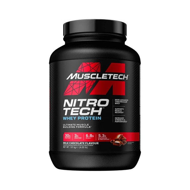 MuscleTech Nitro-Tech Performance 1.8kg Piimašokolaad — Chocolate — Powder - image 1 of 2