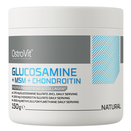 OstroVit Glucosamine + MSM + Chondroitin 150g Naturaalne Maitsetu — Unflavored — Powder - image 1 of 3