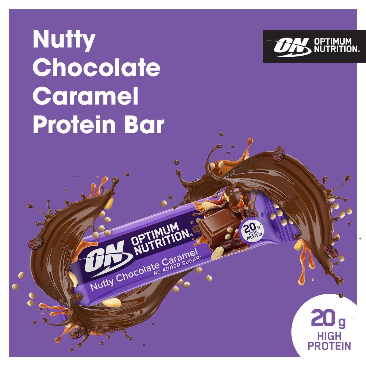 ON Crunchy Protein Bar Pähkline šokolaadi-karamell 65g — Chocolate — Bar view 2