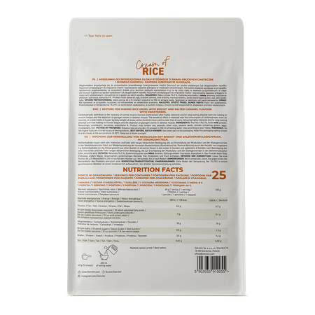 OstroVit Cream of Rice 1000g Soolatud karamelli käsnkook — Salted Caramel — Powder view 3