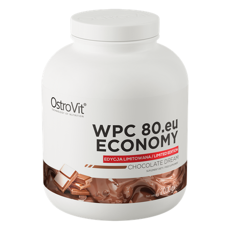 OstroVit WPC80.eu ECONOMY 2000g Šokolaadi unistus — Chocolate — Powder view 2