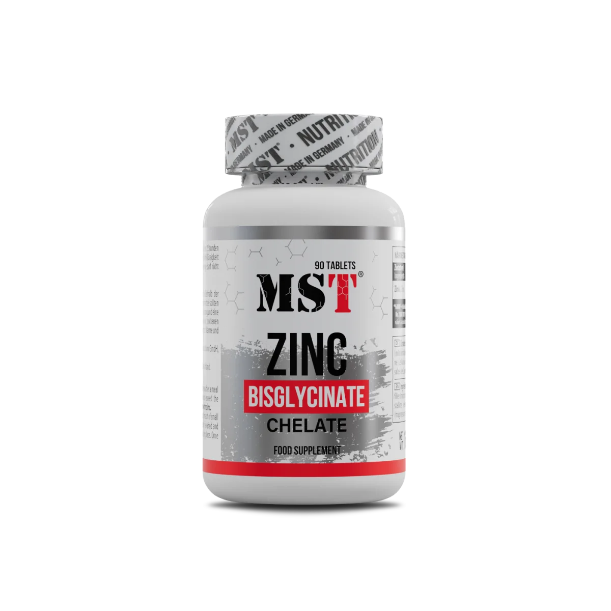 MST Zinc Chelate Bisglycinate 90tabs — Tabs view 1