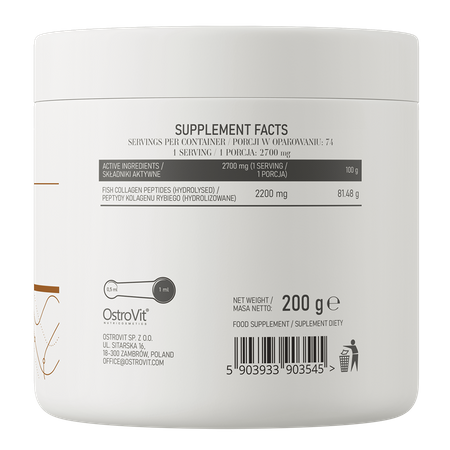 OstroVit Marine Collagen 200g Must sõstar — Blackcurrant — Powder view 3
