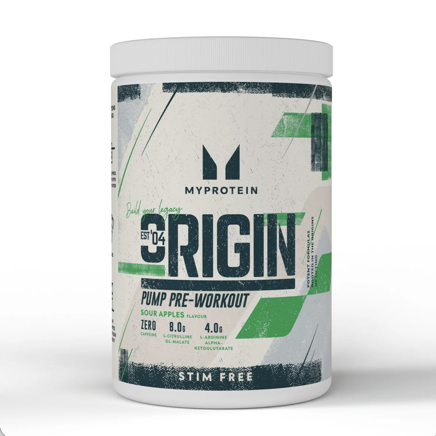 MyProtein Origin Pre-workout stim free 600g Õun